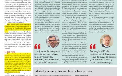 Los jueces «no han tomado partido en contra de las Fuerzas Armadas y Carabineros»
